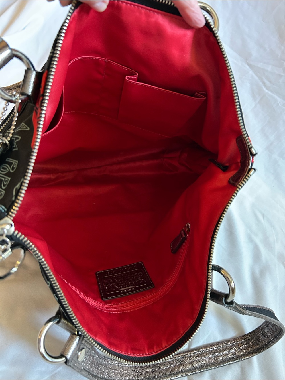 Coach Graffiti Poppy Tote - Picture 12 of 16